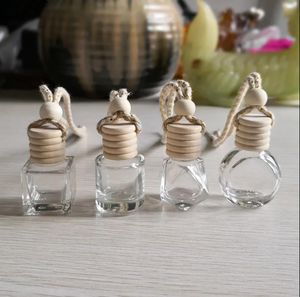 Auto parfum fles auto's hangers ornament etherische oliën diffuser 12 ontwerpen luchtverfrisser geur lege glazen flesgroothandel