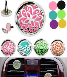 Auto Parfum Diffuser Air Condiitoning Vent Clip Luchtverfrisser Aromatherapie Essentiële Olie Diffuser met 5 STKS Viltjes 2461268