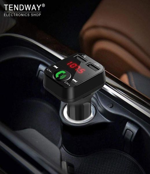 Cargador de teléfono para coche, Kit inalámbrico Bluetooth para coche, pantalla Led, Cargador USB múltiple para móvil, transmisor Fm, reproductor Mp3, cargador para coche 5569327