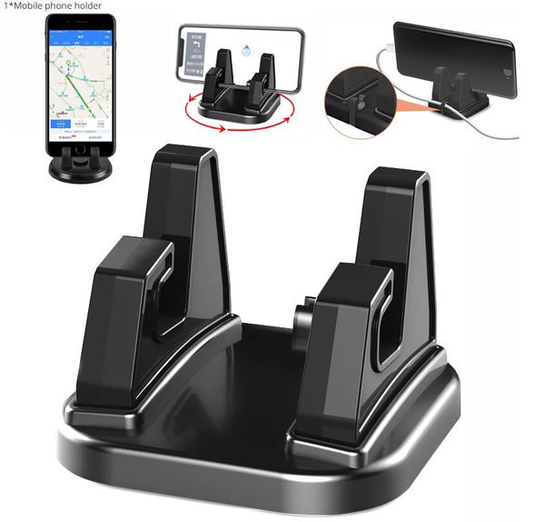 Support de téléphone de voiture rotatif à 360 degrés, fixe antidérapant, support de bureau en Silicone, Navigation universelle