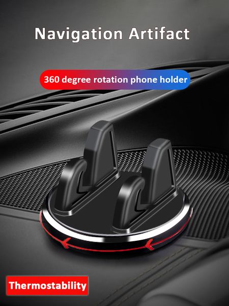 Support de téléphone de voiture Rotation à 360 degrés support de tableau de bord Simple Auto téléphone portable GPS support de Navigation pour Xiaomi Iphone 13 14