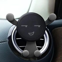 Support de téléphone de voiture Air Vent Clip Sourire Visage De Voiture Mobile Support De Téléphone Portable Support De Voiture Accessoires Fournisseurs