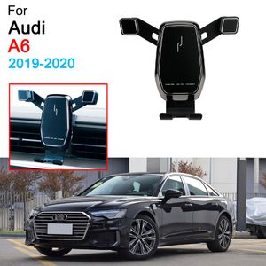Support de téléphone de voiture pince de montage d'évent support de téléphone portable pour Audi A6 C8 accessoires 2019 2020