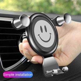 Car Phone Holder Automotive Device Air Outlet Gravity Bracket Car Navigator R-054