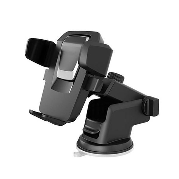 Soporte para teléfono para automóvil Montaje flexible Portátil con soporte retráctil Ventosa de silicona Bloqueo automático Protección segura Universal para teléfonos inteligentes
