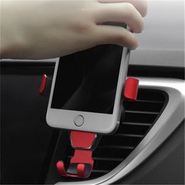 Auto-telefoonhouder in Air Vent Mount Stand Dashboard Ondersteuning Mobiele Universele Gravity Smartphone Cell