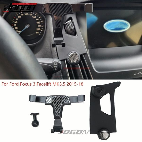 Soporte de teléfono para coche, soporte de ventilación de aire, soporte de celda móvil Interior para Ford Focus 3 MK3.5 ST RS, accesorios