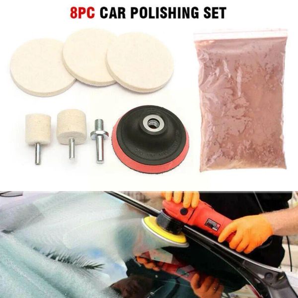 Voiture polonais en verre pare-brise de soins de polissage kit d'outils