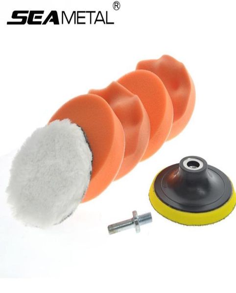 Car Polishing Wash Brush Set Sponge Washing Washing Cosmetic Buffing Pads Kit Fonction Composé Supplies Universal Accessoires Auto2387423