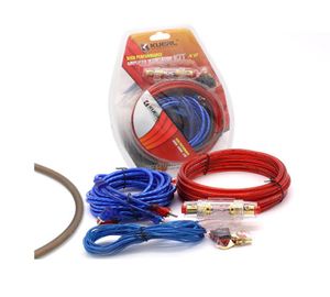 Kit d'installation de l'amplificateur de puissance automobile 8 calibre automobile en haut-parleur woofer cables subwoofer o câblage de fil avec combinaison de fusibles new8903247