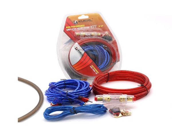 Kit de instalación de amplificador de potencia para coche, altavoz para automóviles de calibre 8, Cables de subwoofer o cableado con trajes de fusibles New6691904