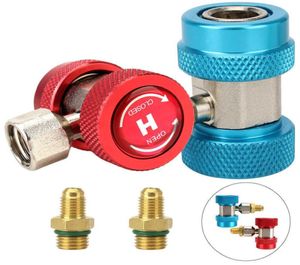 Auto Snelkoppeling Connector Adapter Verstelbare R134A Hoog Laag Auto Accessoires 2 Stuks Auto Airconditioner Fluoride Converter4136644