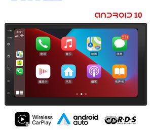Radio de coche 2 Din Android Carplay AndroidAuto Bluetooth manos libres AM FM RDS navegación GPS Wifi USB reproductor Multimedia