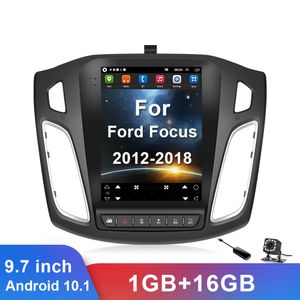 Autoradio 9.7 pouces 2 Din Android 10 Auto pour Ford Focus 2012-2018 lecteur multimédia de voiture 1 + 16G Autoradio récepteur stéréo