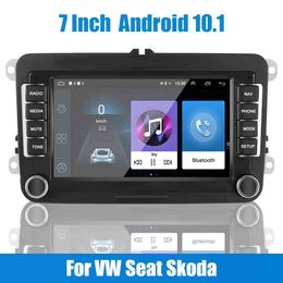 Autoradio Android 10.1 Multimedia-speler 1G + 16G 7 inch voor VW / Volkswagen SEAT SKODA GOLF PASSAT 2 DIN BLUETOOTH WIFI GPS