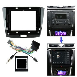 Voorpaneelframe autoradio, 10 inch, dvd-paneel, voedingsadaptermontage voor Volks-wag-en Passat B5 B6 B7 B8 Magnato