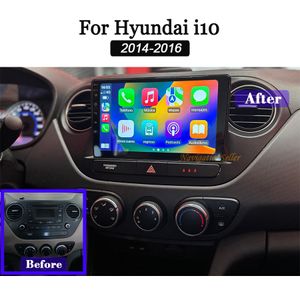 Autoradio Lecteur Vidéo Multimédia Stéréo pour Hyundai Grand I10 2013-2016 Navigation GPS Carplay Wifi 4G Android 13 Écran Tactile Voiture Dvd Unité Principale