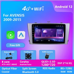 Auto-radiovideospeler voor Toyota Avensis 2009-2015 10.1inch Touchscreen Support Android en iOS Telefoon MirrorLink WiFi FM Bluetooth DSP