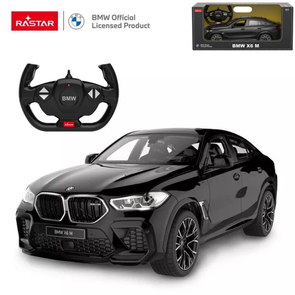 Car Rastar BMW X6 M Série RC Car 1:14 Échelle 2.4g Remote Control Modèle de jouet Lights LED Gift Automobile pour enfants Adultes