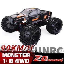 Car RC Car ZD Racing 1/8 MT8 2,4G 4WD RTR MONSTER TRUCGY BUGGY OFFROFT Truggy Vehicle 90 km / H Highpeed Racing Remote Control Control