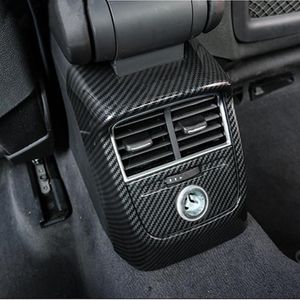 Auto Achter Airconditioning Outlet Frame Decoratie 2 stuks Carbon Fiber Type Voor Audi A3 8V 2014-18 ABS Anti-kick Cover Decals275e