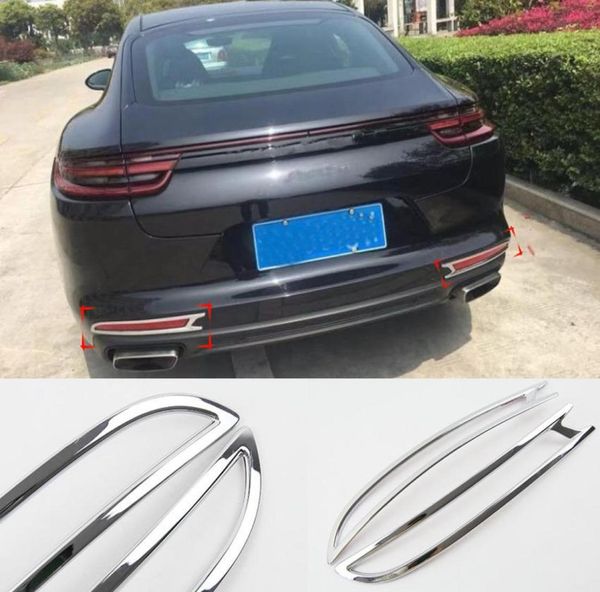 Garniture de protection antibrouillard pour pare-choc arrière de voiture, moulage adapté à la Porsche Panamera 201720185894793