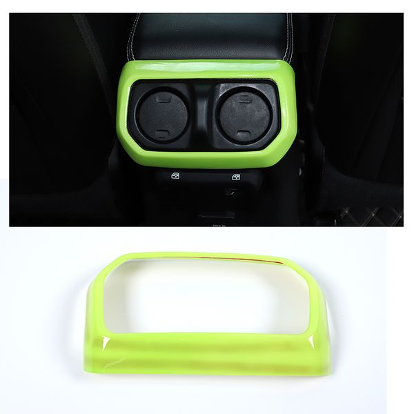 Couvercle décoratif de ventilation d'échappement arrière de voiture, vert pour Jeep Wrangler JL JT, accessoires internes automobiles