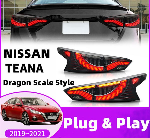 Feux arrière de voiture pour Nissan TEANA 20 19-20 21 LED Auto feu arrière assemblage mise à niveau frein dynamique Signal lampe