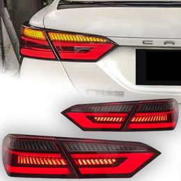 Luces traseras de coche para Toyota Camry V60 20 18-20 21, luz trasera LED, freno DRL, señal dinámica trasera, luz trasera inversa