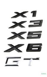 Auto Kofferbak Styling X1 X3 X5 X6 GT Letters Nummer Sticker Voor BMW E53 E70 E71 E72 E83 E84 f15 F16 F25 F48 F49 G05 Naambord8825015