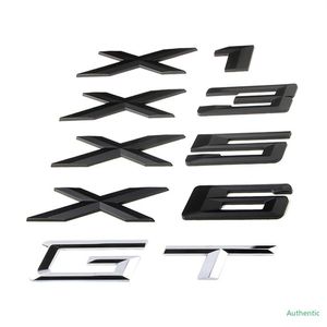 Coffre arrière de voiture style X1 X3 X5 X6 GT lettres numéro autocollant pour BMW E53 E70 E71 E72 E83 E84 F15 F16 F25 F48 F49 G05 plaque signalétique2770