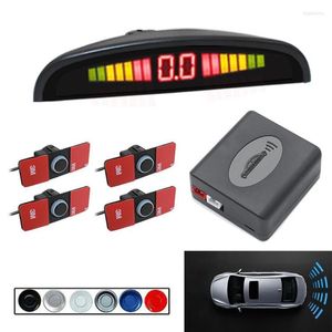 Car Rear View Cameras Cameras& Parking Sensors Sensor Set LED Display 4 Probe 16.5mm 12V Backup Reversing Radar Monitor System