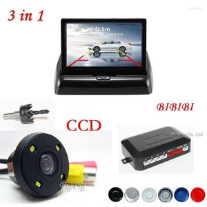 Auto achteruitzicht Camera's Camera's Parkeersensoren Koorinwoo Video Reverse Sensor Blind Assistance Connect Camera 4.3 TFT Monitor Parktronic