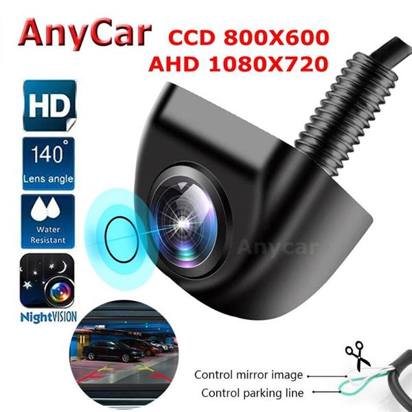 Caméras de recul de voiture capteurs de stationnement AHD caméra de recul véhicule Auto CCD HD sauvegarde rétroviseur 140 degrés étanche266d
