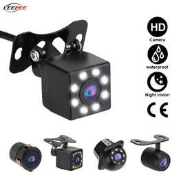 Caméras de recul de voiture Capteurs de stationnement Caméra Fisheye LED Objectif HD 1280x720 Kit d'assistance à la vision nocturne PDC Parktronic Auxiliaire Auto Accesso