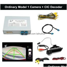 Caméras de vue arrière de voiture Capteurs de stationnement Caméras Interface de caméra pour CIC 2009-2012 X1 / X5 / X6 / 3/5/6/7 Mini système de rénovation 360 E Dhm0N
