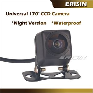 Caméras de recul pour voiture Capteurs de stationnement Erisin ES585 Universel 170 ° HD Caméra de recul CCD après-vente Version nocturne étanche