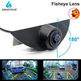 Caméras de recul pour voiture, capteurs de stationnement, objectif Fisheye HD, caméra avant intégrée, Logo du véhicule pour X-Trail Tiida Qashqai Livina Fairlady Puls