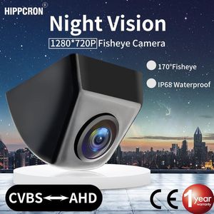 Auto achteruitzicht Camera's Parkeersensoren Hippcron Voertuigcamera Reverse HD Night Vision 170 graden AHD/CVBS Monitor Waterdichte visooglens