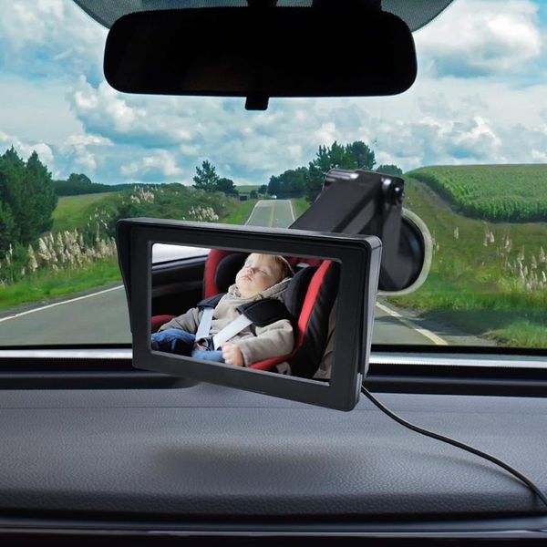 Caméras de recul pour voiture, capteurs de stationnement, caméra de siège arrière pour enfants, fonction de Vision nocturne HD, affichage miroir pour bébé