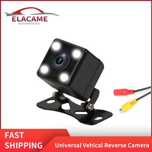 Caméras de recul de voiture Capteurs de stationnement Caméra de véhicule universelle RCA Version nocturne Angle de 170° Inverse à faible luminosité 4 LED IP68 Étanche