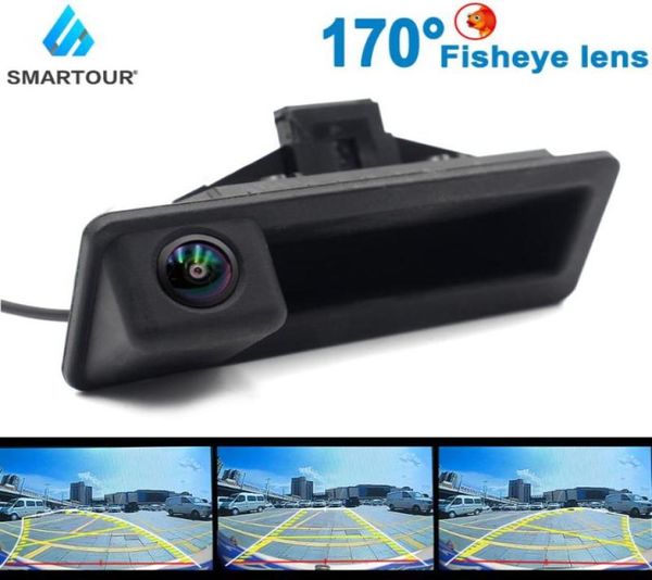 Cámaras de la vista trasera del automóvil Sensores de estacionamiento Vehículo HD 1080p Camina de mango de troncal de respaldo inverso para 3 series 5 x5 x6 E46 5012617