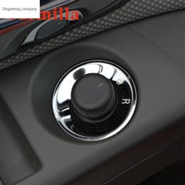 Cubierta de anillo embellecedor de perilla de ajuste de espejo retrovisor de coche para Opel Astra J GTC OPC Insigni Karl Mokka Zafira Meriva para Cruze 2009-2013