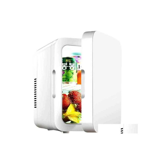 Refrigerador de automóvil 8L mini refrigerador portátil Compacto 12V/220V para la cocina de camión Use Cam Picnic Silent Zer Drop entrega Mobiles MOT DHLI1