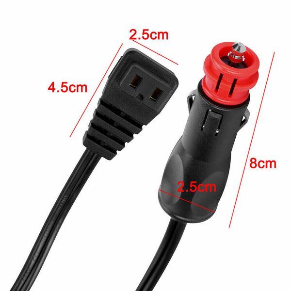 Enchufe del refrigerador de automóvil 12V/24 V Cable de alimentación Cable Cable Cable Cable de cable de la automóvil Cable de cable para el refrigerador de automóvil Accesorios de alimentación de CC