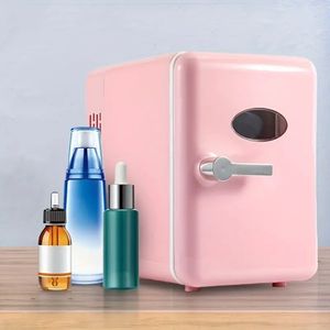 Réfrigérateur de voiture semi-conducteur 4L Mini réfrigérateur cosmétiques produits de soins de la peau réfrigération réfrigération chauffage Mini réfrigérateur