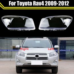 Lentille de remplacement de voiture en verre, coque de phare, abat-jour Transparent, couvercle de phare pour Toyota Rav4 2009 2010 2011 2012