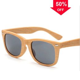 Voiture rétro en bois carré lunettes de soleil bambou lunettes hommes femmes mode bois brun café lunettes de soleil