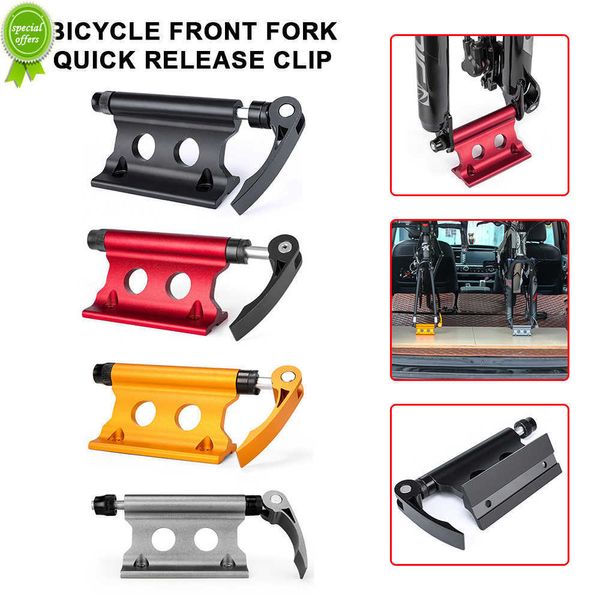 Support de vélo pour toit de voiture et vtt, Installation de fourche à dégagement rapide, support de verrouillage, support de Cycle de camion, bloc de support, accessoire de vélo