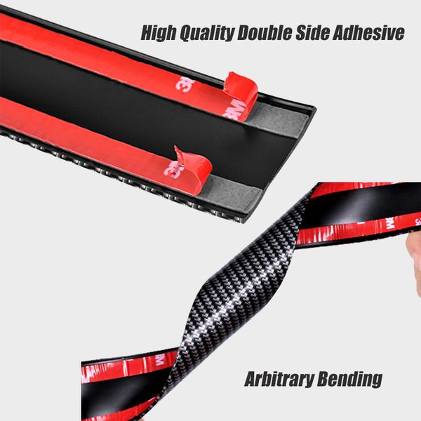 Mourison de caoutchouc de voiture Sill Protecteur Bumper Decorative Strip pour Audi A3 A4 A5 A6 A7 A8 B6 B7 B8 C5 C6 TT Q3 Q5 Q7 S3 S4